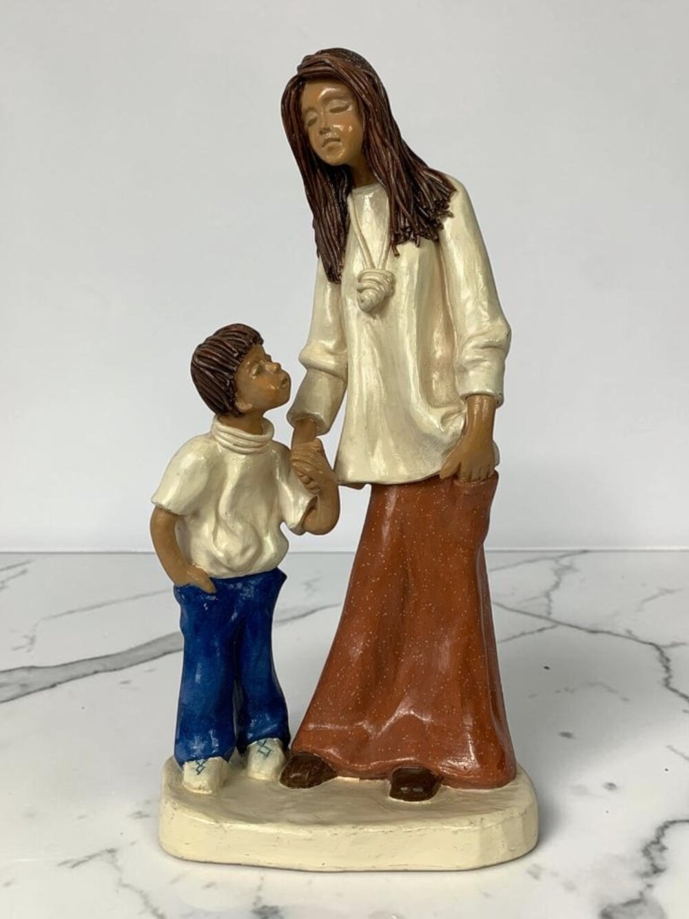 Life's Blessings Black Mother & Son African American Family Figurine